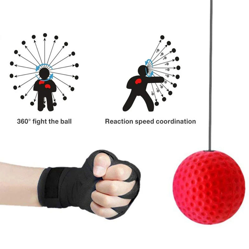 Boxing Reflex Ball Head-mounted -