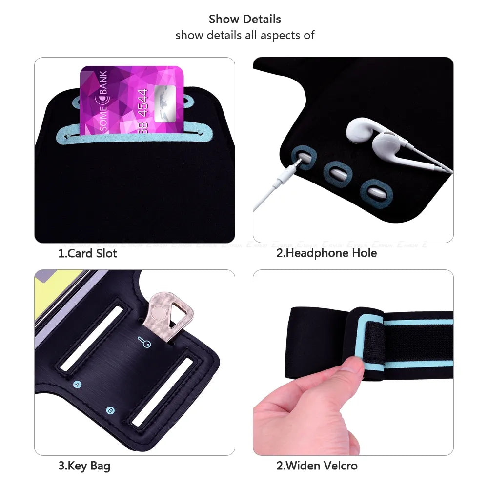 Waterproof Sport Running Gym Arm Band Galaxy -