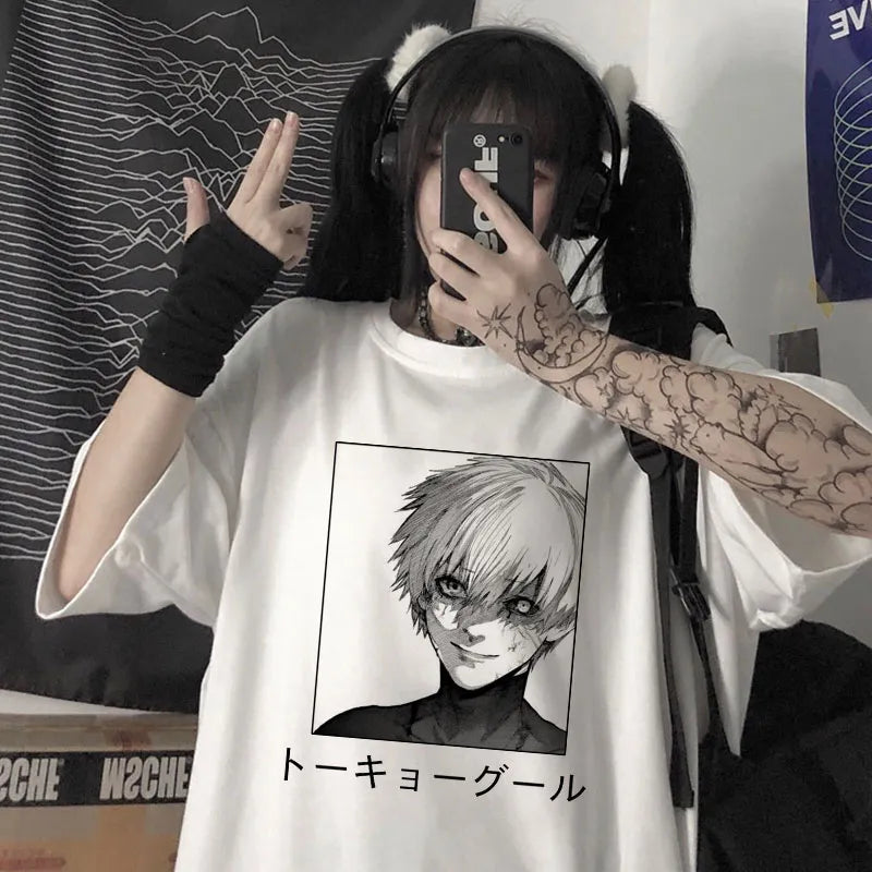 Japanese Anime Oversized T-Shirt  -