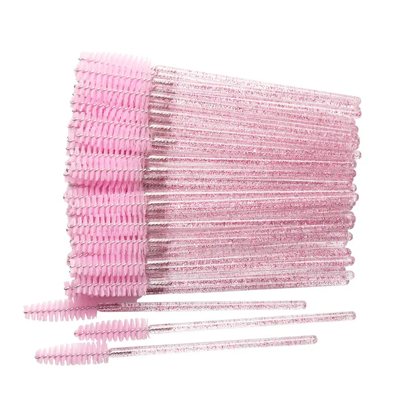 50 Pcs Disposable Crystal Eyelash brush Mascara Applicator -