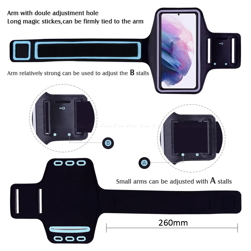 Waterproof Sport Running Gym Arm Band Galaxy -