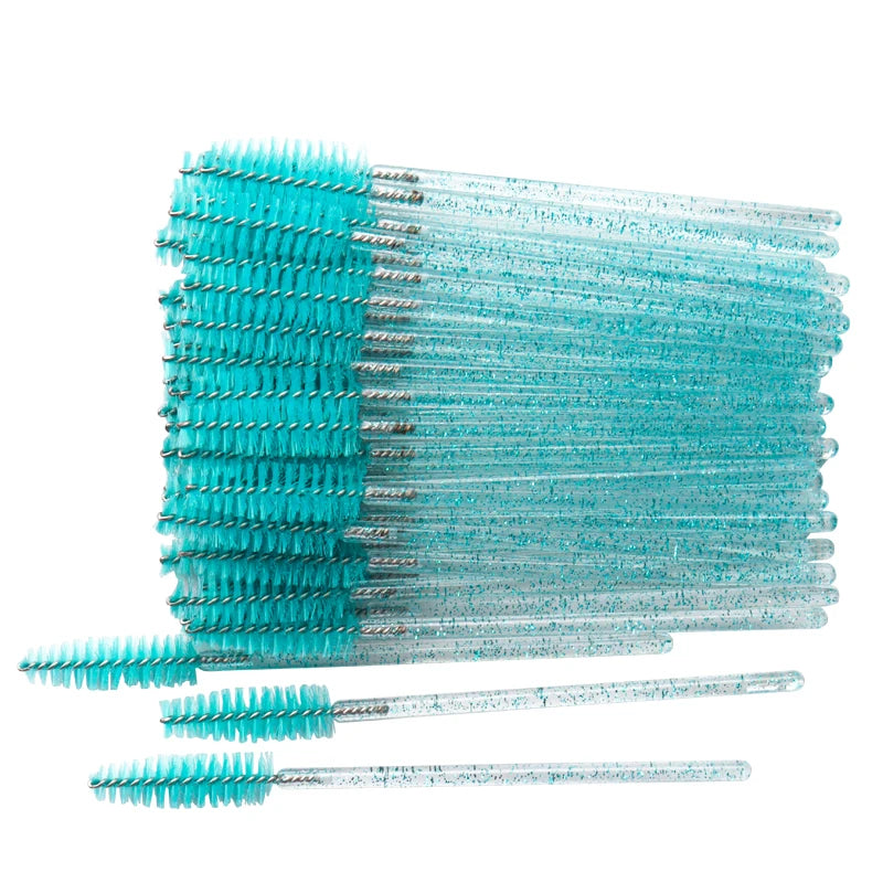 50 Pcs Disposable Crystal Eyelash brush Mascara Applicator -