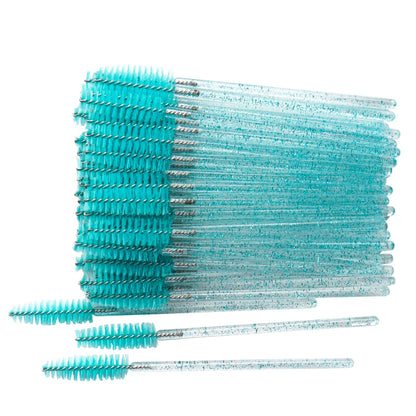 50 Pcs Disposable Crystal Eyelash brush Mascara Applicator -