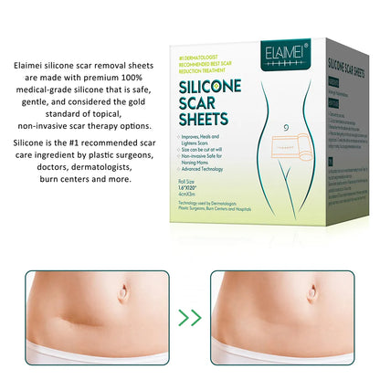 Efficient Surgery Scar Removal Silicone Gel Sheet Therapy Patch -