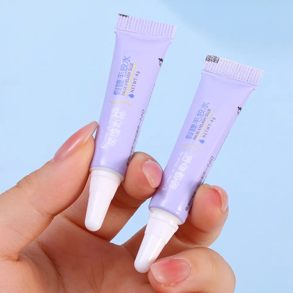 Eyelash Glue Waterproof Quick Dry with Tweezers -