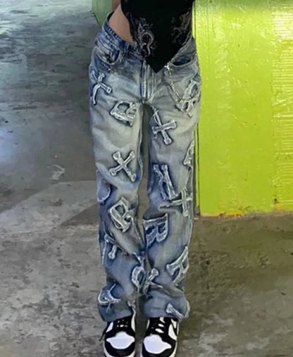 Y2K Streetwear Baggy Jeans -