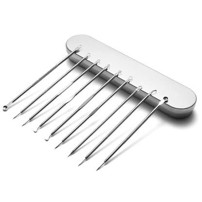 Ultra-fine Acne Needle Set Tweezers -