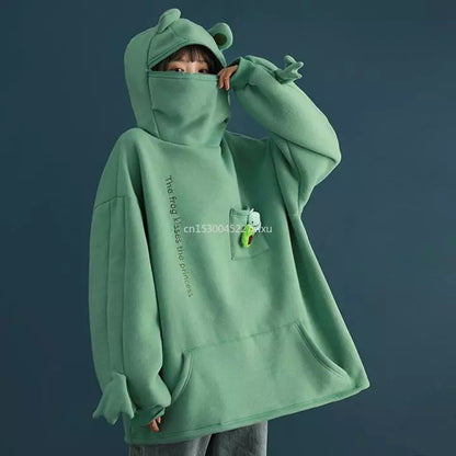 Unisex Frog Zipper Hoodie Style -