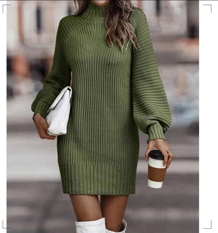 Vintage Winter Dress Long Sleeve -