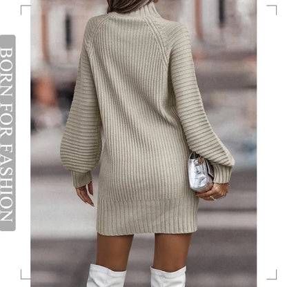 Vintage Winter Dress Long Sleeve -