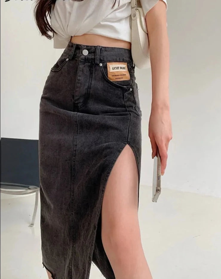 Streamgirl Maxi Jeans Long Skirt -