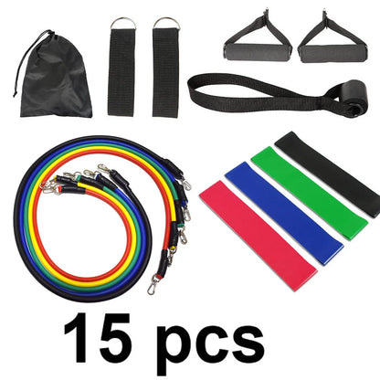 15 Pcs Resistance Bands Set -