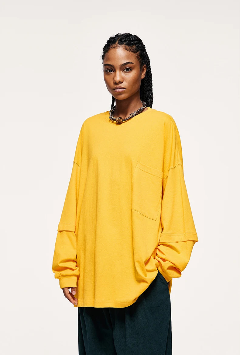 Long Sleeve Oversized T-shirts -