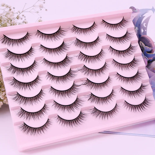 Natural False Eyelashes 5/10/14Pairs Dramatic 3D Mink Lashes -