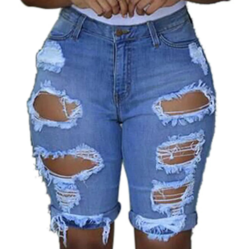 Casual Denim Shorts Summer Jeans -