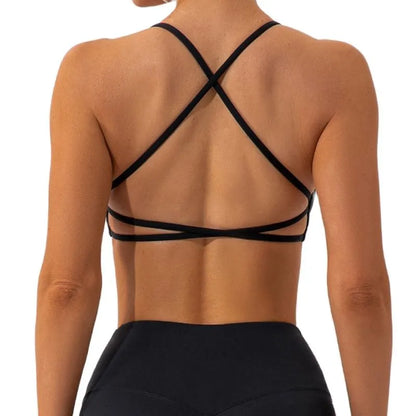 Cross Back Sport Bra Fitness Women -