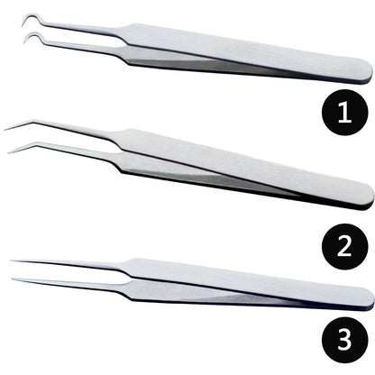 1PCS Professional Tweezers 3 Designs -