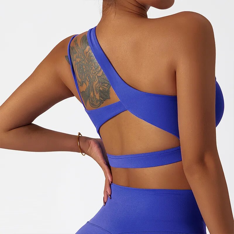 Single Strap Yoga Bra -