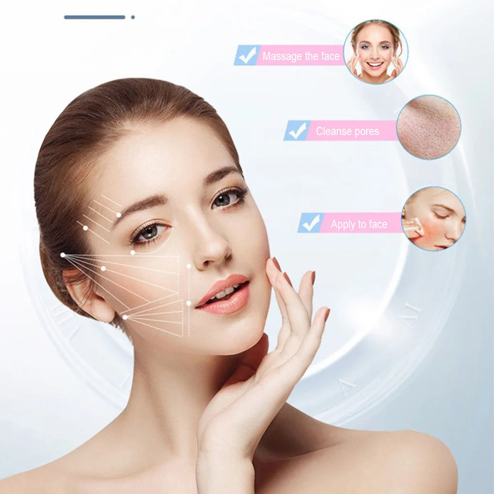 Silicone Ice Facial Roller Beauty Lifting Massager Skin Care Tool -