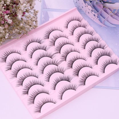 Natural False Eyelashes 5/10/14Pairs Dramatic 3D Mink Lashes -