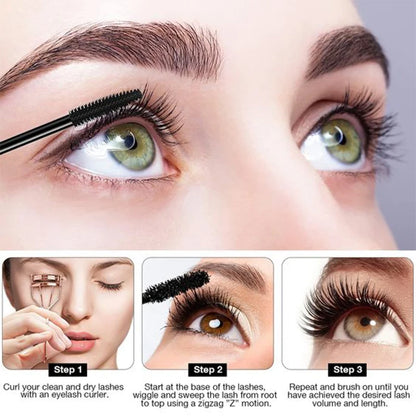 1 Piece 4D Silk Fiber Lash Curling Mascara Waterproof -