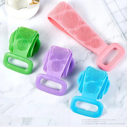 Silicone Body Scrubber Shower Brush Back Massage -